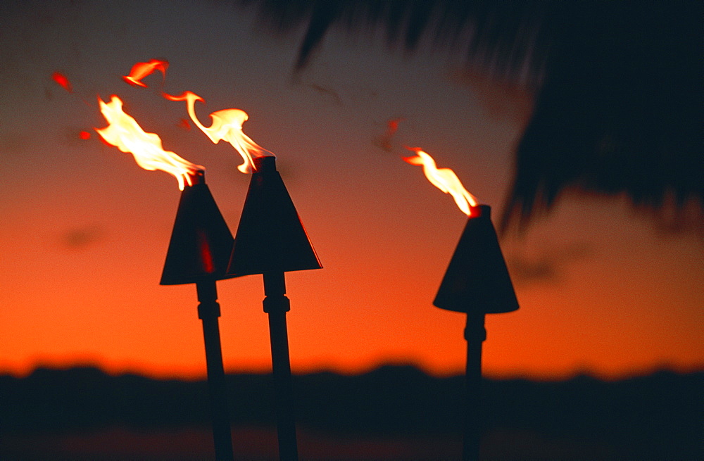 Tiki torches, Hawaii